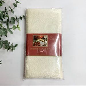 Homewear DINNER PARTY NOEL Set of 4 Napkin Ivory